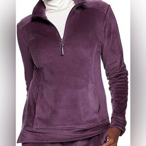 Croft & Barrow Women's Purple Fleece Pullover